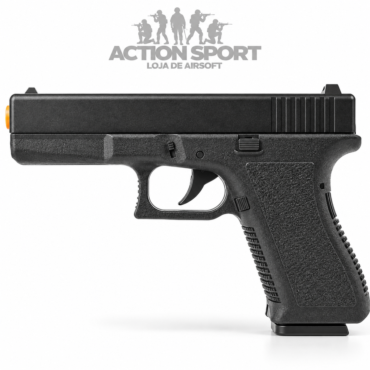 PISTOLA DE MOLA GK-V500 FERROLHO EM METAL 6MM + ALVOS