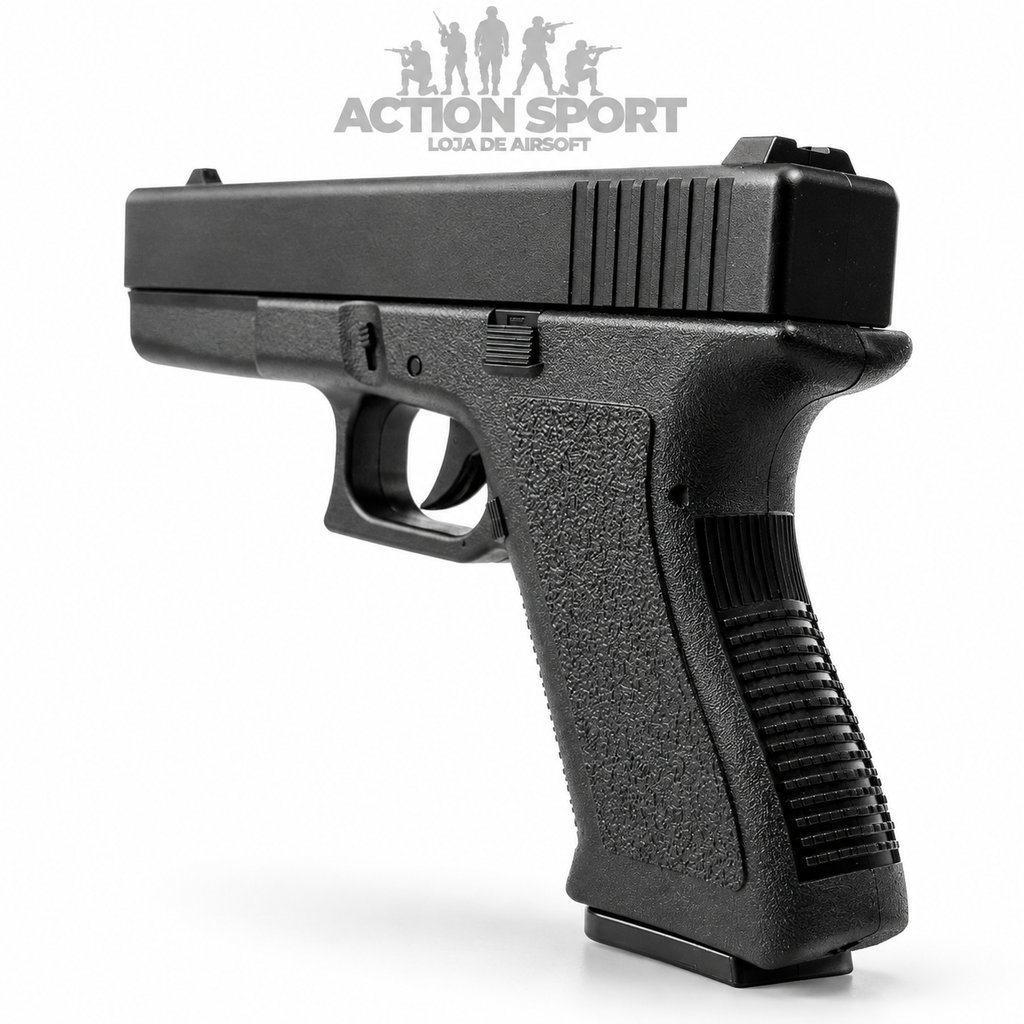 PISTOLA DE MOLA GK-V500 FERROLHO EM METAL 6MM + ALVOS