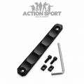 PROTETOR DE TRILHO CNC LONGO PRETO MP (M-LOK E KEYMOD)