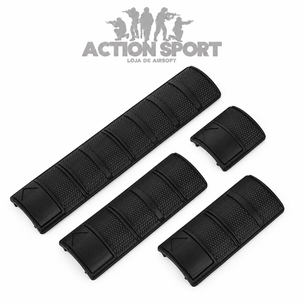 PROTETOR DE TRILHO MP 20MM PRETO (4 PEÇAS)