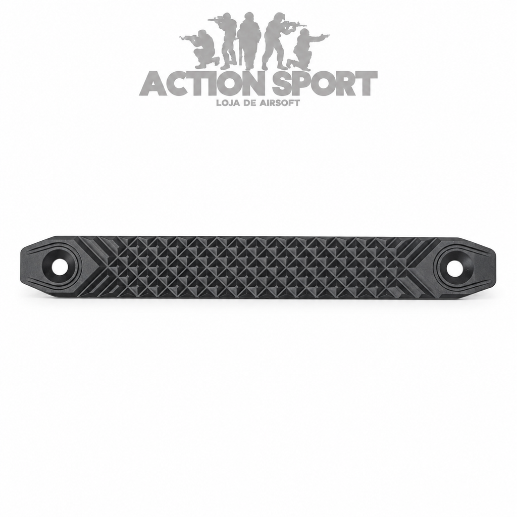PROTETOR DE TRILHO CNC LONGO PRETO MP (M-LOK E KEYMOD)