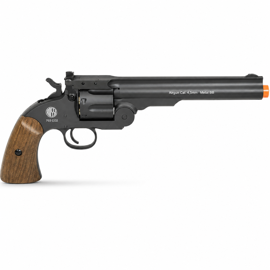 REVÓLVER DE PRESSÃO CO2 ROSSI COWBOY 7" CAL. 4,5MM