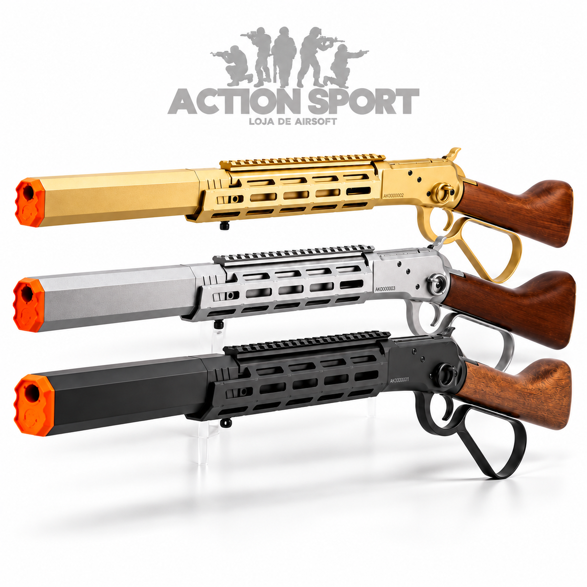 RIFLE DE AIRSOFT GBBR A&K M1873 WINCHESTER 6MM (SOB ENCOMENDA)