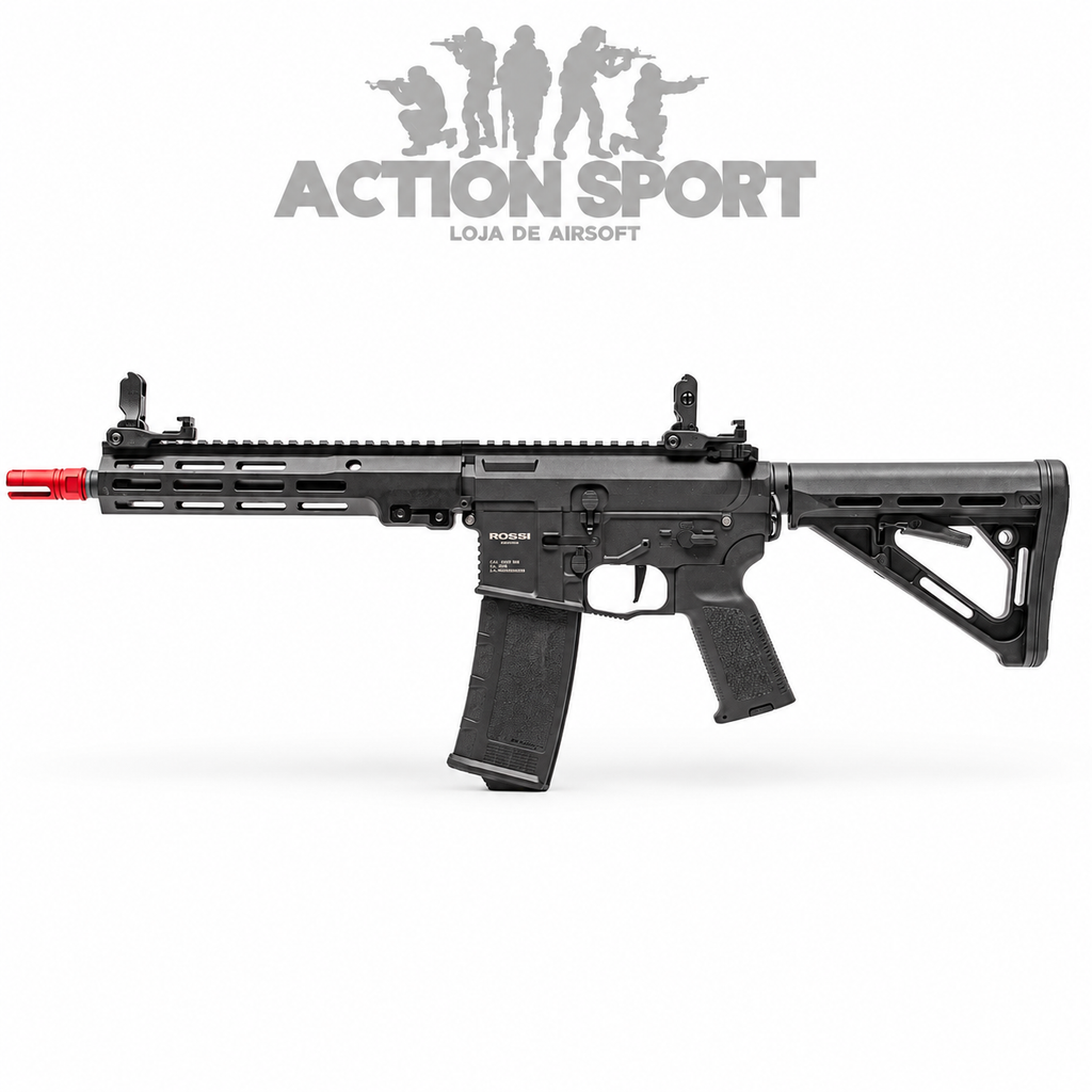 RIFLE DE AIRSOFT GBBR ROSSI FURY URGI AR15 FULL METAL 6MM - LANÇAMENTO