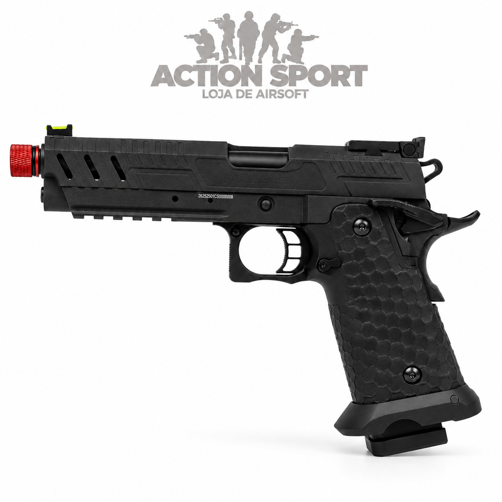 PISTOLA DE AIRSOFT 1911 SHADOW GBB 6MM ROSSI PRETO 6MM