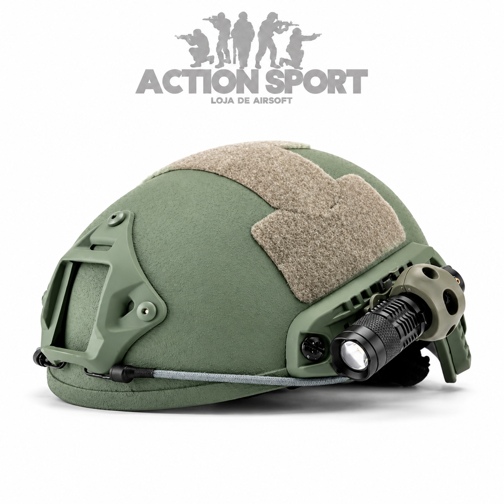 SUPORTE DE LANTERNA PARA CAPACETE TÁTICO