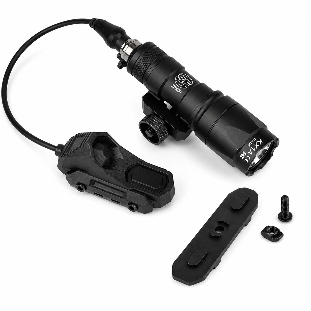 LANTERNA SUREFIRE M300 PRETA C/ ACIONADOR REMOTO E TRILHO 22MM