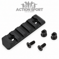 TRILHO PTS KEYMOD 5 SLOTS PRETO