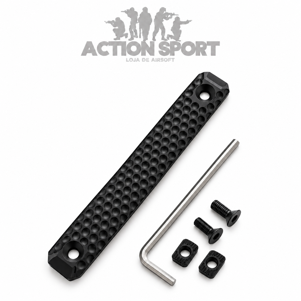 PROTETOR DE TRILHO LONGO PRETO MP (M-LOK E KEYMOD)