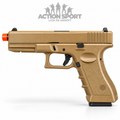 PISTOLA DE AIRSOFT GBB ROSSI GLOCK V17 TAN 6MM