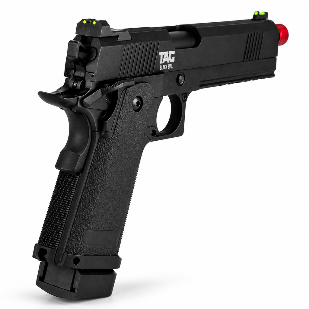 PISTOLA DE AIRSOFT TAG BLACK EVIL GBB BLOWBACK 6MM