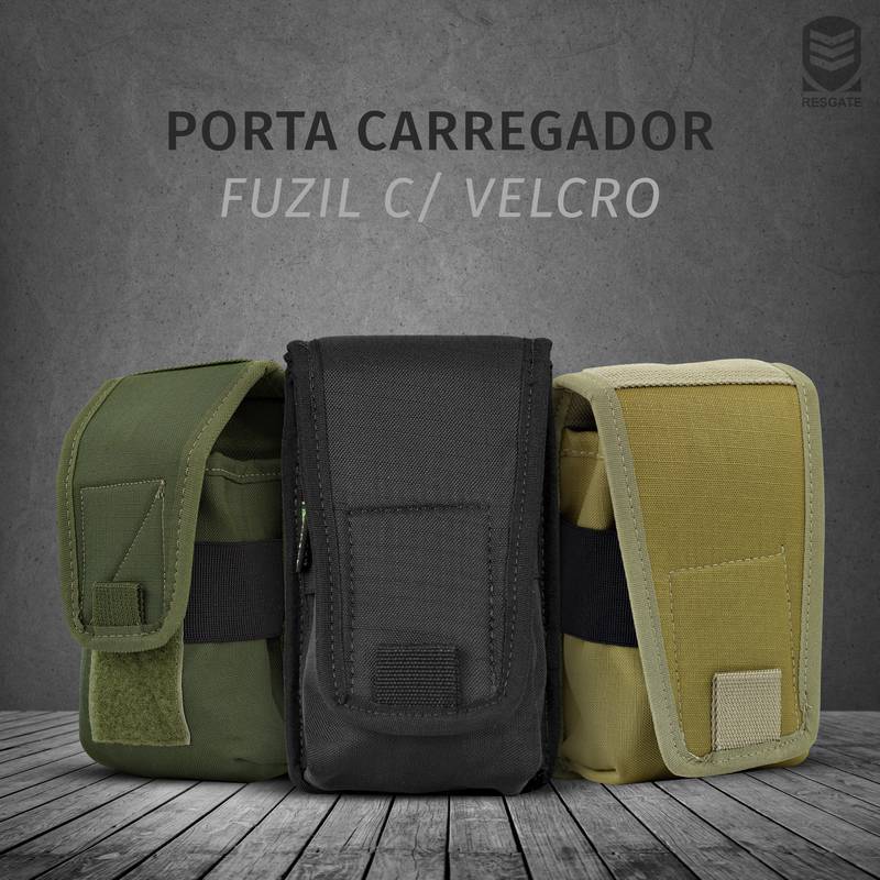 PORTA CARREGADOR FUZIL C VELCRO