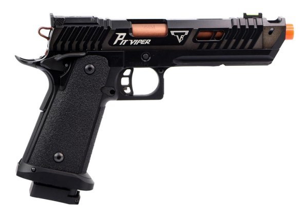 TARAN TACTICAL JAG PRECISION ARMY ARMAMENT GBB HI-CAPA JW4 TTI PIT VIPER STANDARD BLOWBACK AIRSOFT PISTOL BLACK