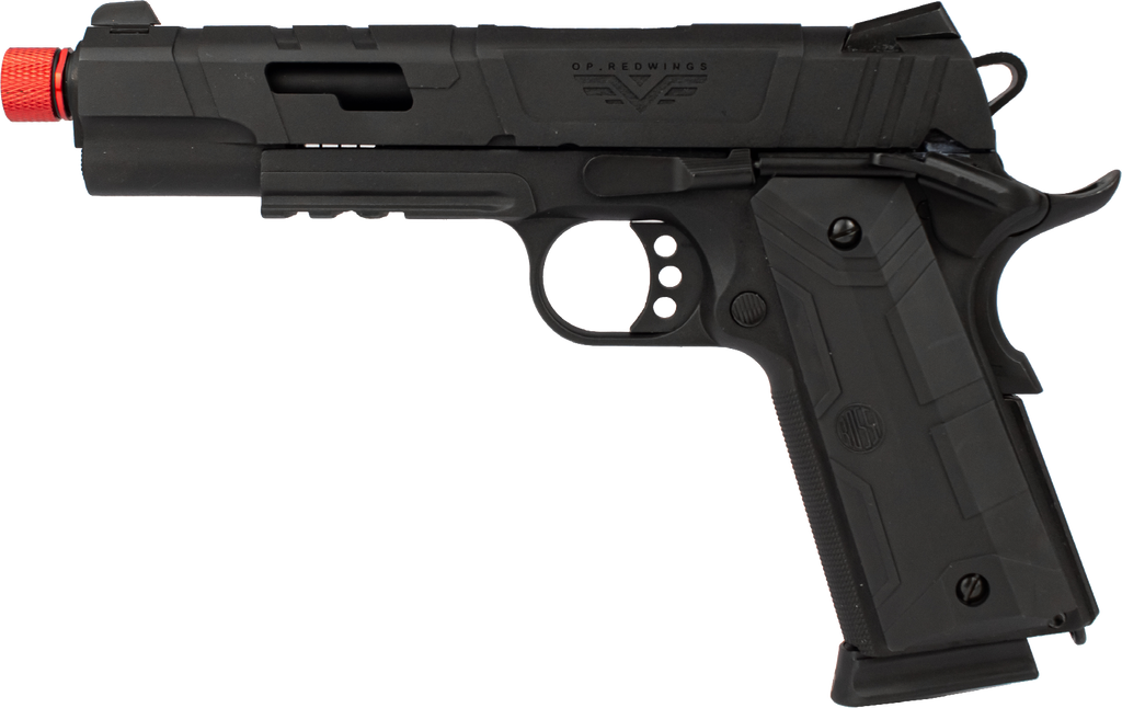 PISTOLA AIRSOFT ROSSI 1911 REDWINGS GREEN GAS BLOWBACK 6MM
