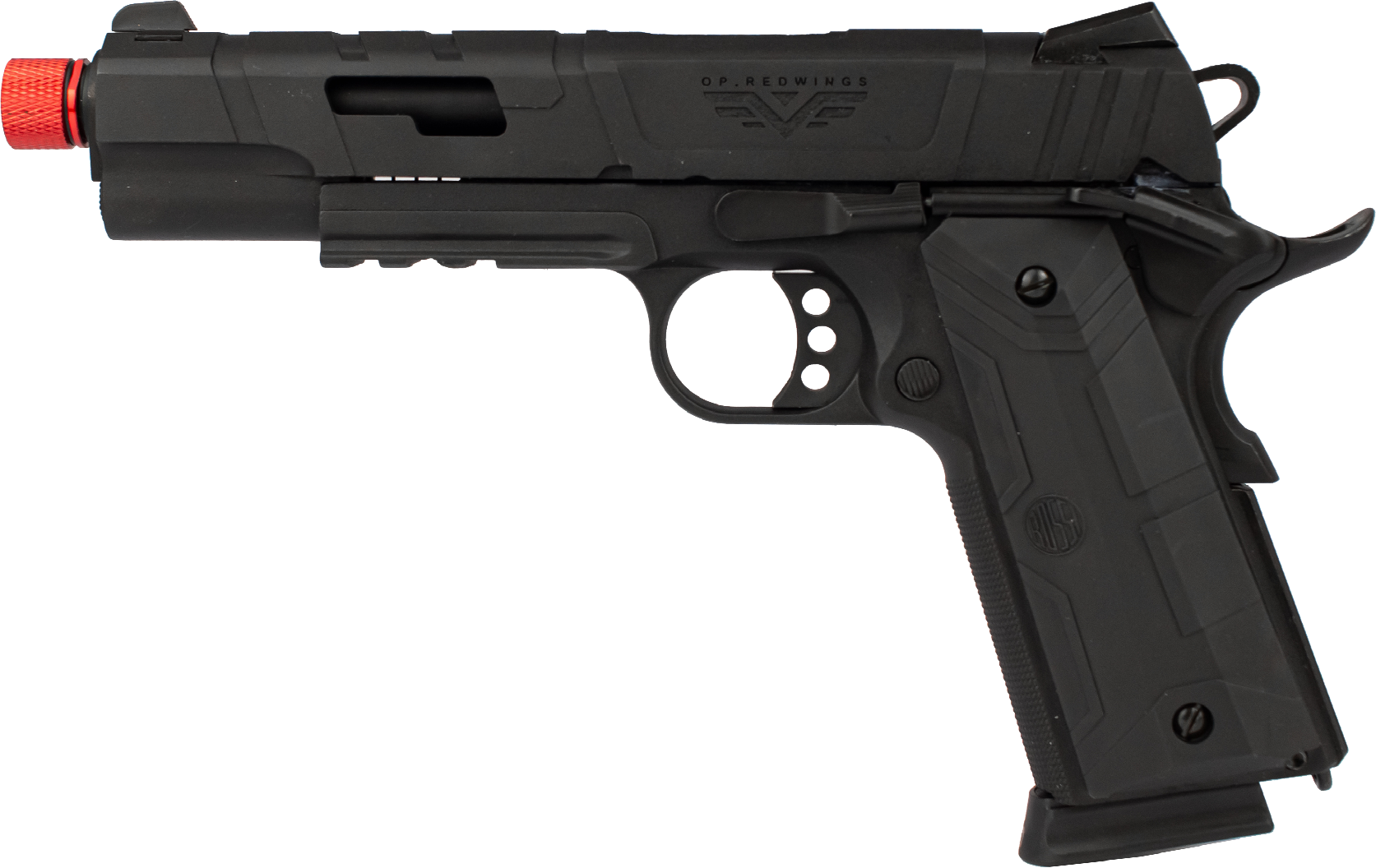 PISTOLA AIRSOFT ROSSI 1911 REDWINGS GREEN GAS BLOWBACK 6MM