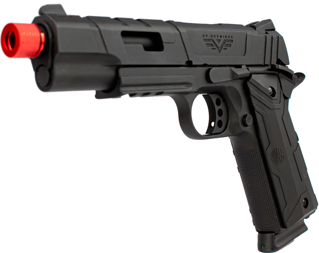 PISTOLA AIRSOFT ROSSI 1911 REDWINGS GREEN GAS BLOWBACK 6MM