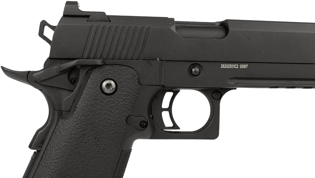 PISTOLA AIRSOFT ROSSI 1911 BLACK DEVIL 5.1 GREEN GAS BLOWBACK 6MM
