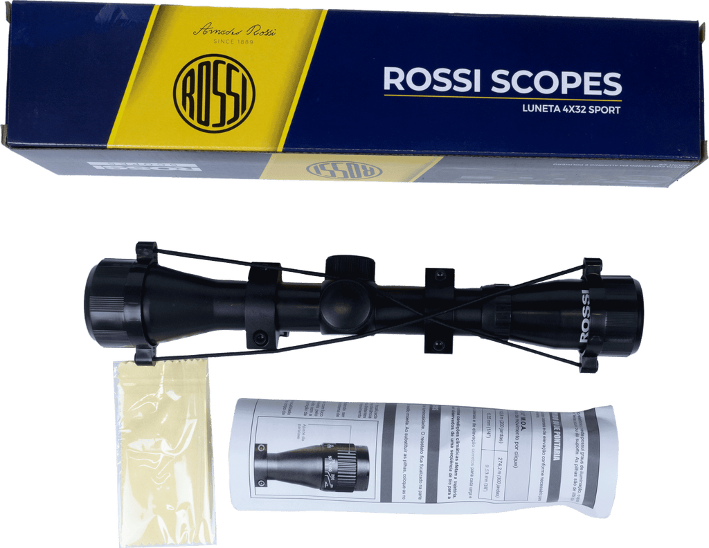 MIRA ÓPTICA LUNETA ROSSI 4X32 MOUNT ALTO (3/8 )
