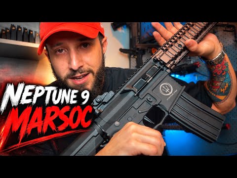 RIFLE DE AIRSOFT ELÉTRICO AR15 ROSSI NEPTUNE 9 MARSOC 6MM